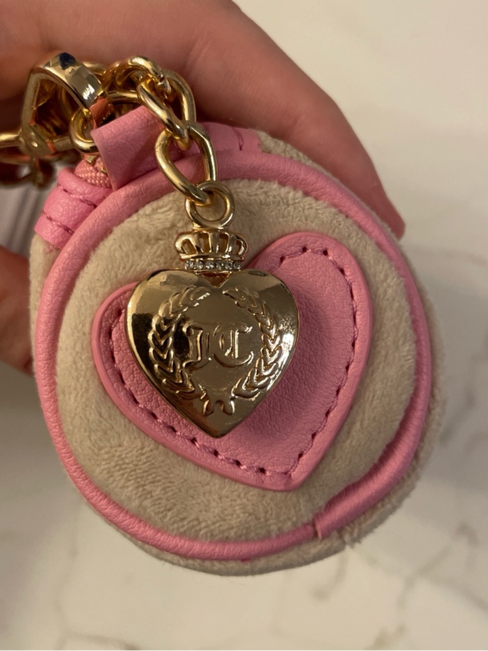 Juicy Couture Pink and Cream Bag - Picture 2 of 3